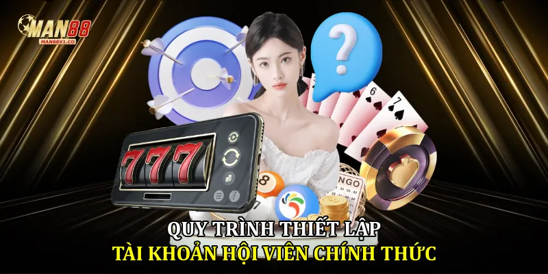Quy trình thiết lập tài khoản hội viên chính thức